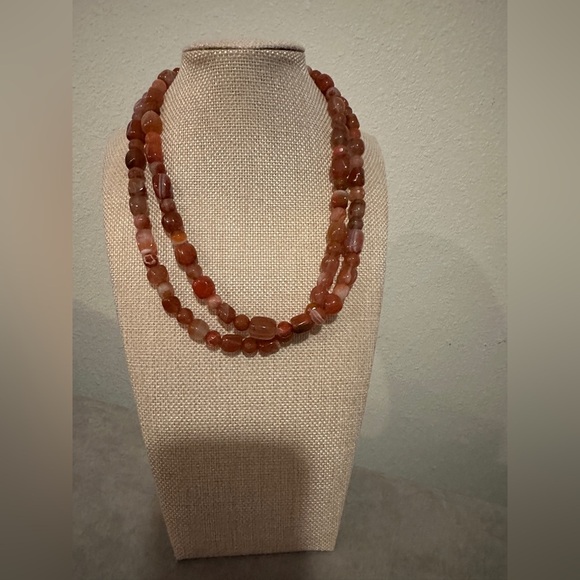 Hessonite Garnet Bead Necklace by Jay King - Picture 2 of 11